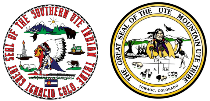 The Great Seals Of The Ute Nations of The Southern Ute and The Ute Mountain Ute Nations