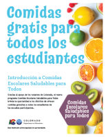 Healthy School Meals for All Spanish flier icon 