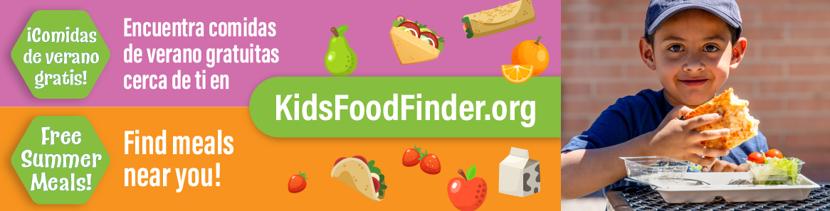 Free summer meals! Find meals near you. 