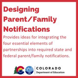 designing parent/family notifications