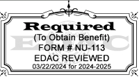 EDAC Stamp for Summer Food Service Program application