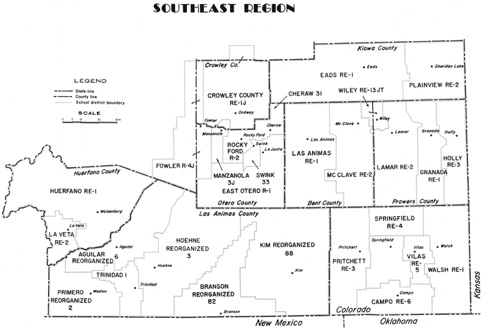 image of southeast region of Colorado