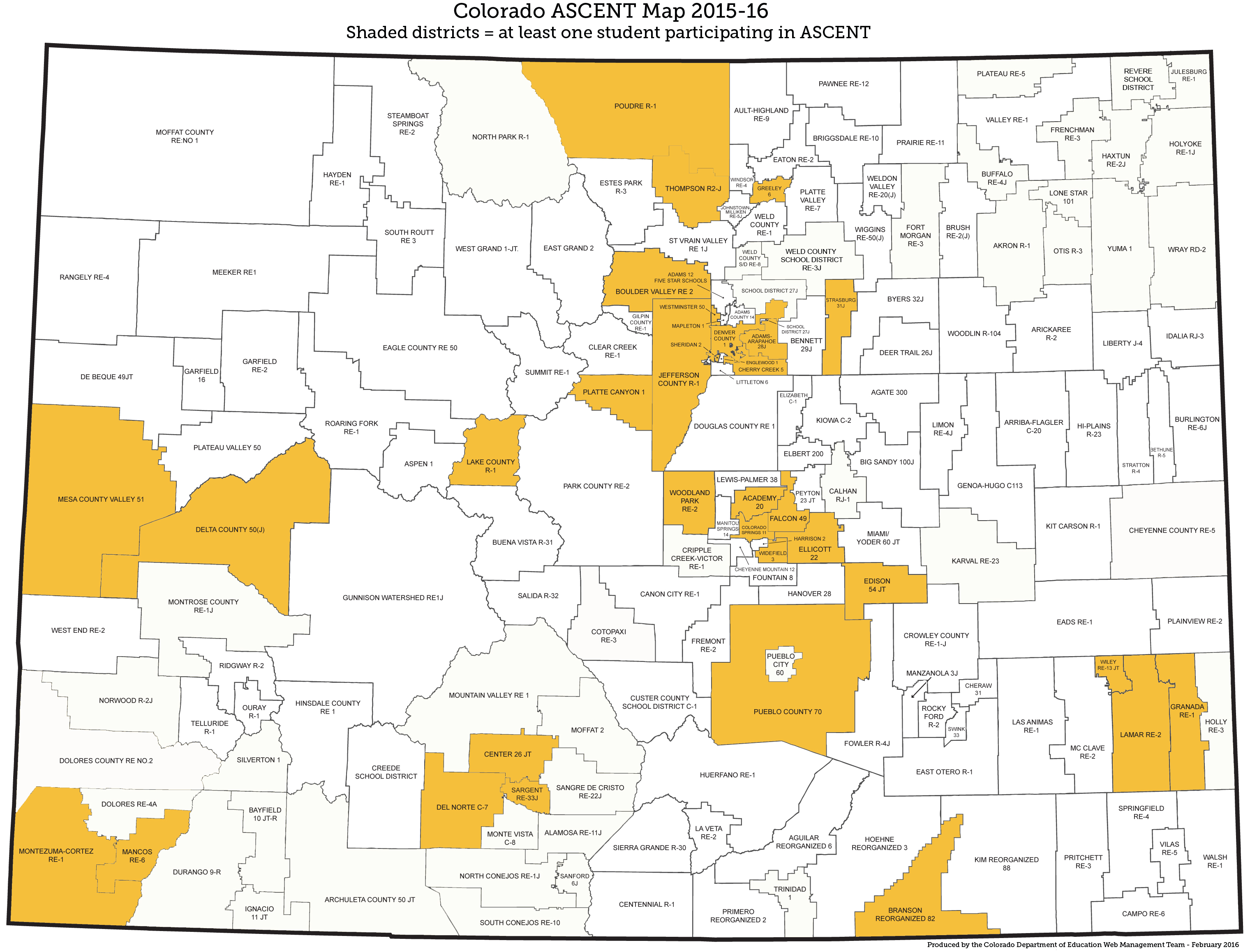map of ascent participation by district 2015-16